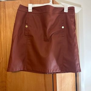 Beautiful Faux Leather LOFT Skirt